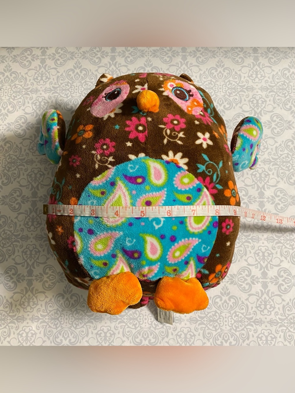 Mary Meyer Paisley Floral Print, Plush Owl Stuffed Animal - Picture 8 of 16